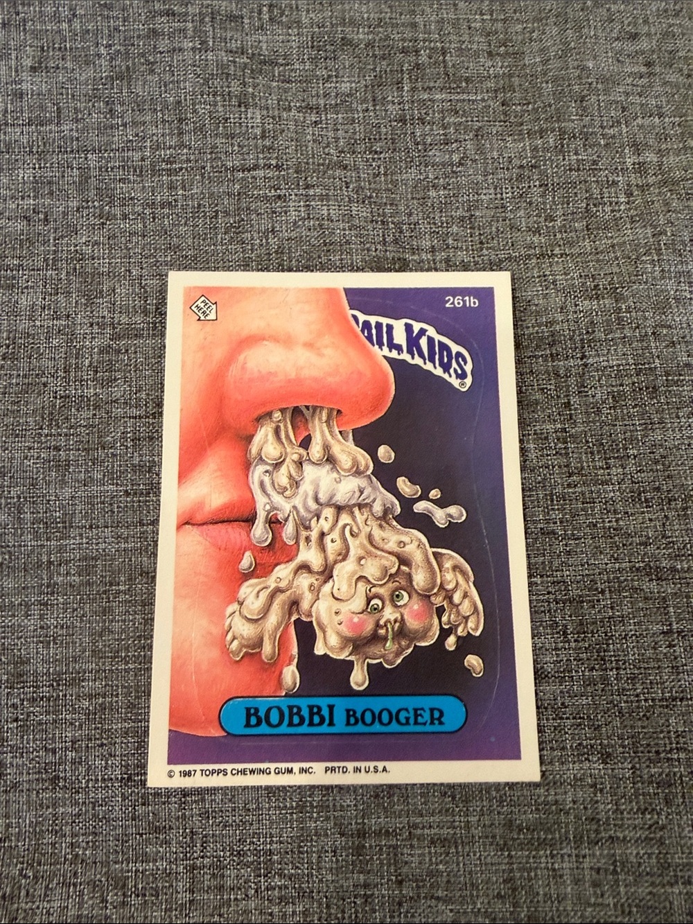 Garbage Pail Kids 261b Bobbi Booger series 7